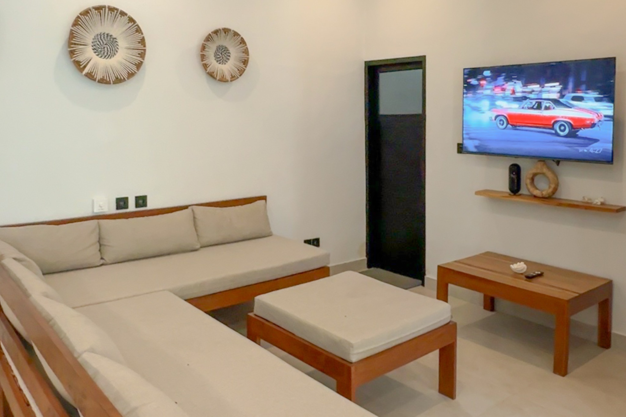 TV lounge with 50-inch screen